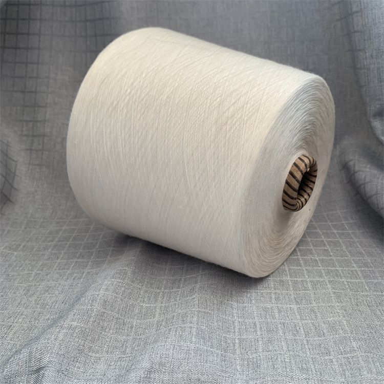 32S 80% Polyester 20% Bamboo compact siro spinning blended yarn for towel