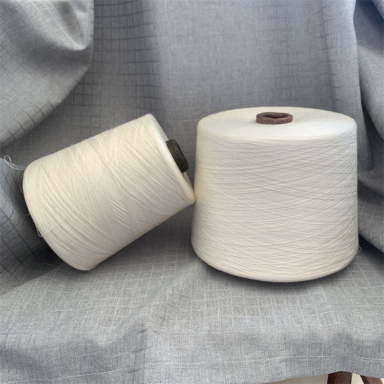 32S 80% Polyester 20% Bamboo compact siro spinning blended yarn for towel