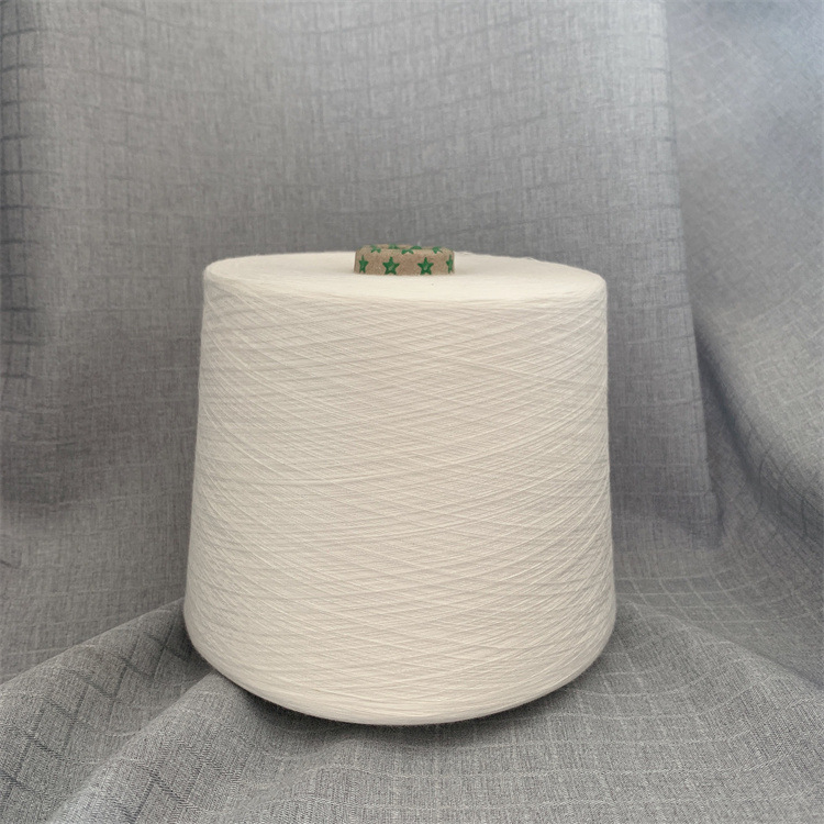 32S 80% Polyester 20% Bamboo compact siro spinning blended yarn for towel