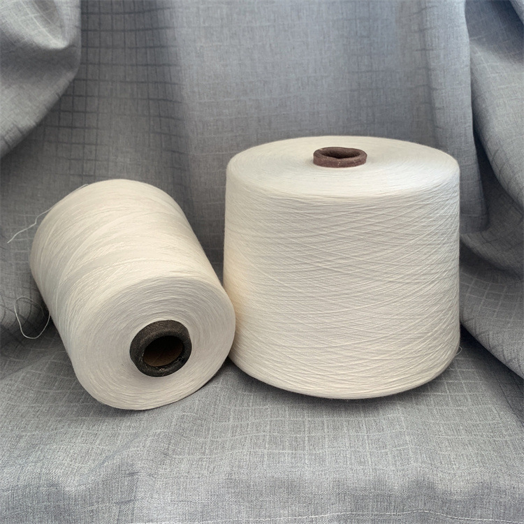 32S 80% Polyester 20% Bamboo compact siro spinning blended yarn for towel