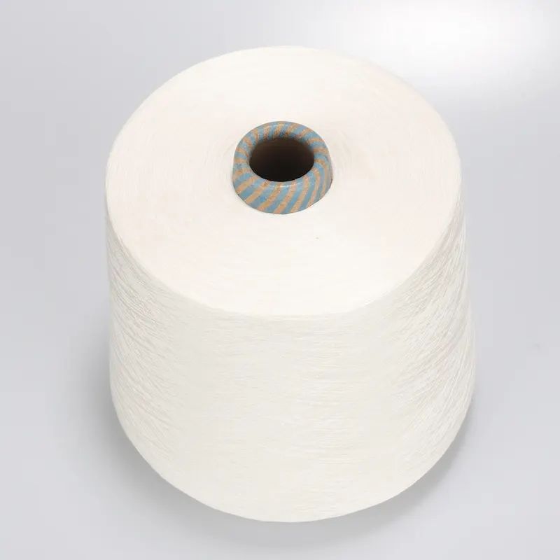 32S 80% Polyester 20% Bamboo compact siro spinning blended yarn for towel