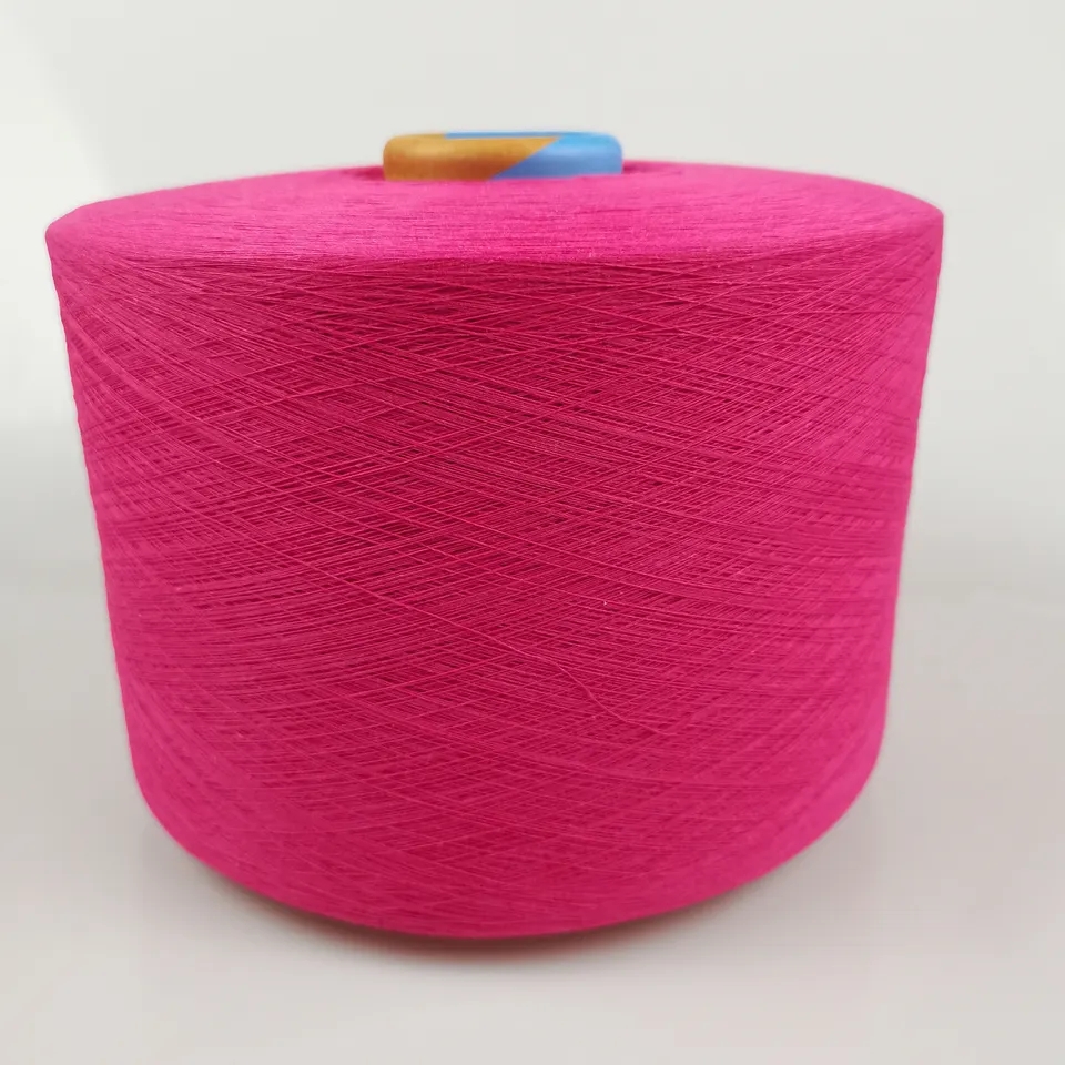 Hanyun Colored  21S 100% Ring Spun Carded Cotton  for knitting and weaving