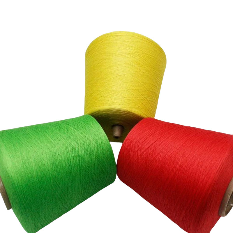 Poly/cotton yarn 2 ply ne 52 for weaving/knitting, dyed