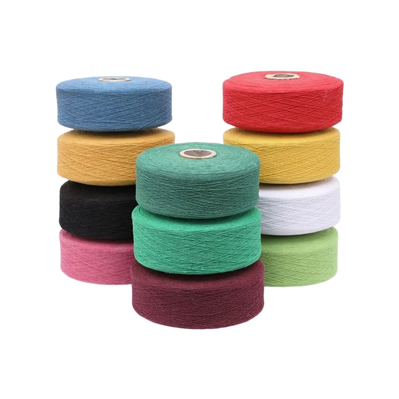 Poly/cotton yarn 2 ply ne 23 for weaving/knitting, dyed